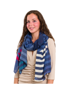 22036 Oversized Tartan Print