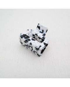 HC1078 Mini Black White Hair Claw Clip