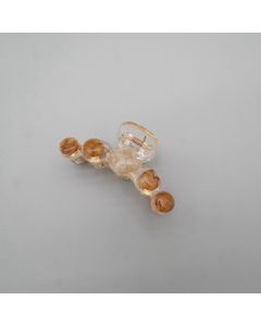 HC1140 Circles Brown Hair Claw Clip