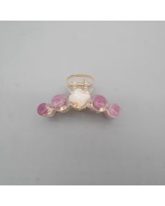 HC1141 Circles Puprple Hair Claw Clip