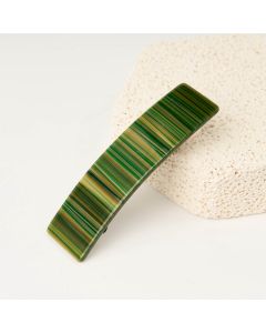 HC1156 Rectangle Green Hair Clip     
