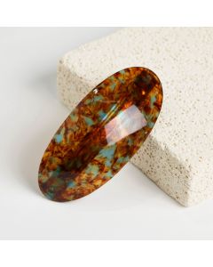 HC1159 Oval Brown Hair Clip   