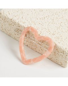 HC1172 Hearts Pink Hair Clip