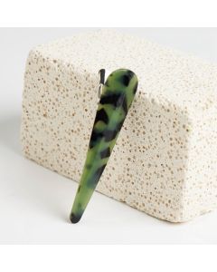 HC1202 Small Green Leopard Beak Clip