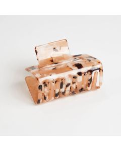 HC1205 Rectangle Beige Hair Claw Clip