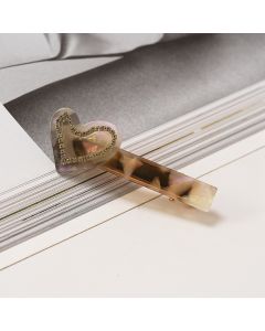 HC1339 Heart Grey Hair Clip