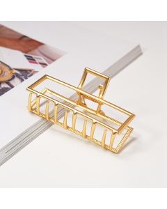 HC1364 Rectagle Gold Steel Claw Clip