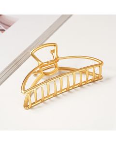 HC1367 Oval Gold Steel Hair Claw Clip