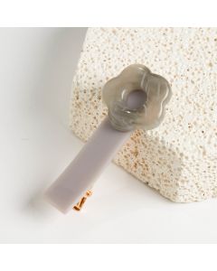 HC1375 Little Flower Silver Hair Clip