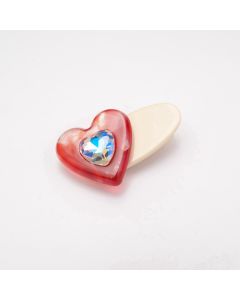 HC1514 Heart Hair Clip Red