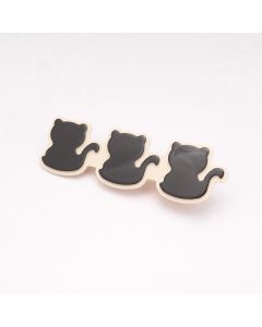 HC1533 Cats Hair Clip Black 