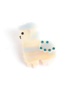 HC1746 Llama Hair Clip Blue
