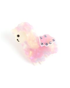 HC1747 Llama Hair Clip Purple