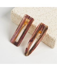 HD1021 Purple Hair Clips Pack Of Two