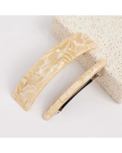 HD1024 Cream Hair Clips Pack Of Two