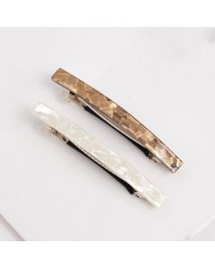 HD1037 Cream Grey Hair Clips Pack Of 2