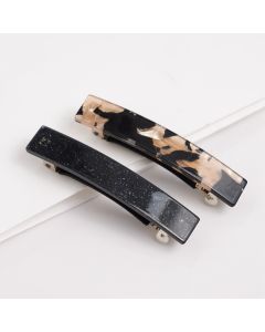 HD1049 Black Hair Clips Pack Of Two