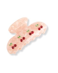HH0072 Cherries Hair Claw Clip Pink