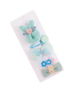 HH0099 Blue Set Hair Clips Pack Of 5