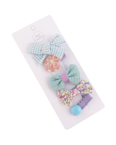 HH0100 Blue Set Hair Clips Pack Of 5