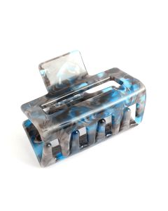 HH0186 Mini Rectangle Hair Claw Clip Blue