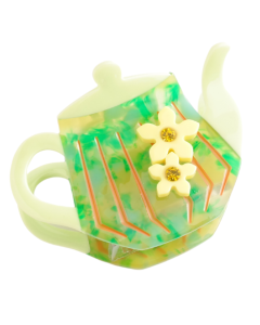 HH0257 Teapot Hair Claw Green