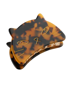 HH0325 Cat Face Hair Claw Tortoiseshell