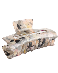 HH0397 Rectangle Hair Claw Clip Grey