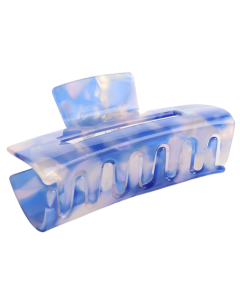 HH0401 Rectangle Hair Claw Clip Blue