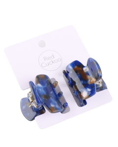 HH0488 Mini Hair Claws Twin Pack Blue