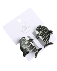 HH0660 Whale Hair Claw Twin Pack Black