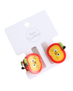 HH0664 Apple Hair Claw Clip Twin Pack