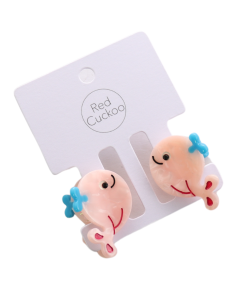 HH0755 Whale Hair Claw Clip Twin Pack Pink