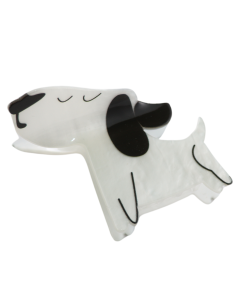 HH0788 Cream Dog Hair Claw Clip