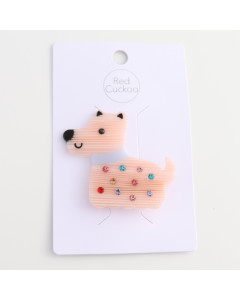 HH0813 Doggy Hair Clip Pink