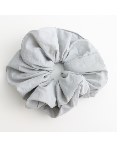 HH0894 Oversized Quilted Scrunchie Silver