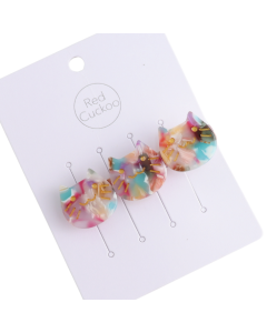 HH0994 Cat Faces Multi Hair Clip