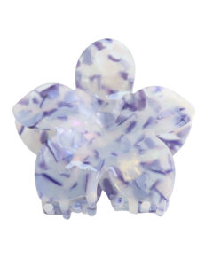 HH1347 Flower Hair Claw Clip Blue White
